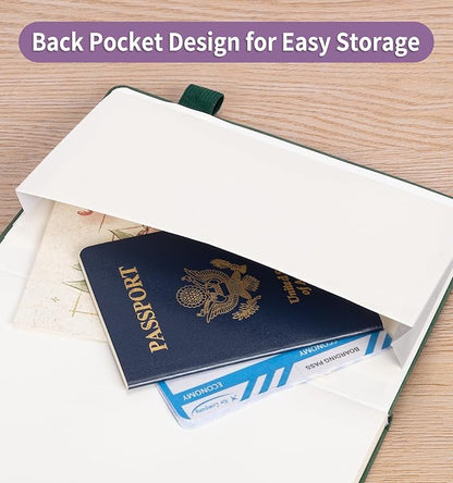 Lined Journal Notebook for Women Men, A5 Hardcover Leather Journals for Writing, 200 Pages Thick Paper, Daily Journal Notebook for Work, School, Note Taking, Business, Travel, College Ruled