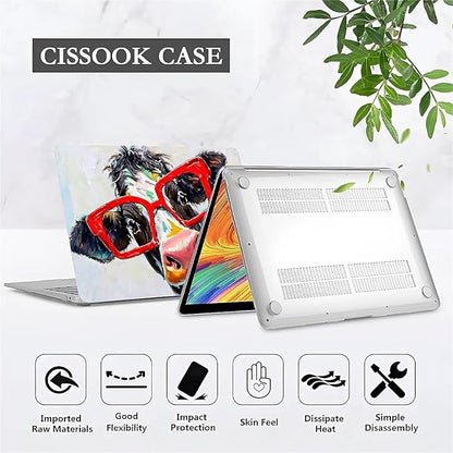 Compatible with 16.2 Inch MacBook Pro 2485/A2780, Red Cow Hard Plastic Shell Cover Case