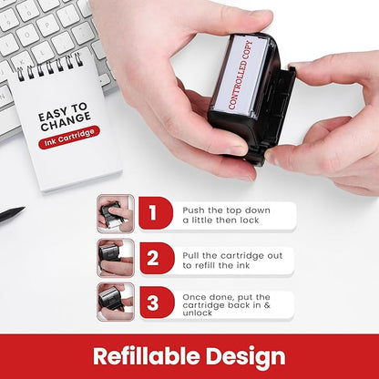 Promot Controlled Copy - Self Inking Rubber Stamp - Ink Stamps