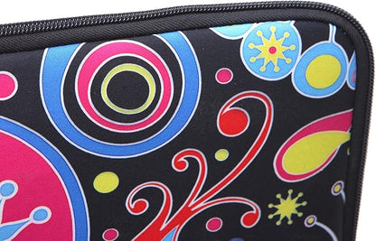 YIDA 13.3-Inch to 14-Inch Laptop Sleeve Case Neoprene Carrying Bag with Hidden Handles for MacBook/Notebook/Ultrabook/Chromebooks (Classic Colorful)