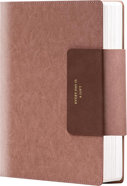 Lined Leather Journals for Writing B5 Large Journaling Notebooks with 100 GSM Thick Paper Journal Notebook for Men & Women with Buckle Closure Travel Work Note Taking Diary, 7.28" x 10.23", Pink