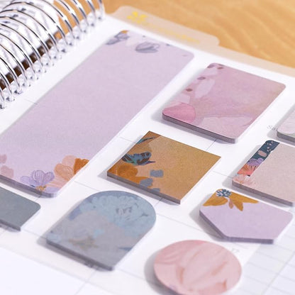 Erin Condren Universal Snap-in Stylized Sticky Notes - Bold Blooms | 9 Pads, 20 Sheets Each, 180 Sticky Notes Total