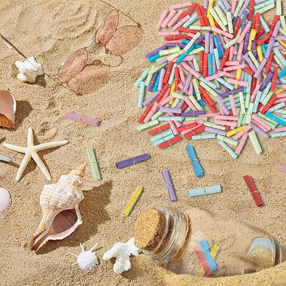 300 Pieces Colorful Scroll Paper Mini Message In a Bottle Message Paper Scrolls Mini Lucky Wishing Paper Rolls for Birthday, Anniversary, Valentine