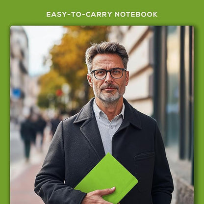 BEECHMORE BOOKS Lined Journal Notebook, 8.5 x 11.5 inch, A4 160 Lined Pages, Hardcover Leather Journals for Women, Men, Writing and Notebooks for Work - 120 GSM Thick Paper, Gifts Box Included