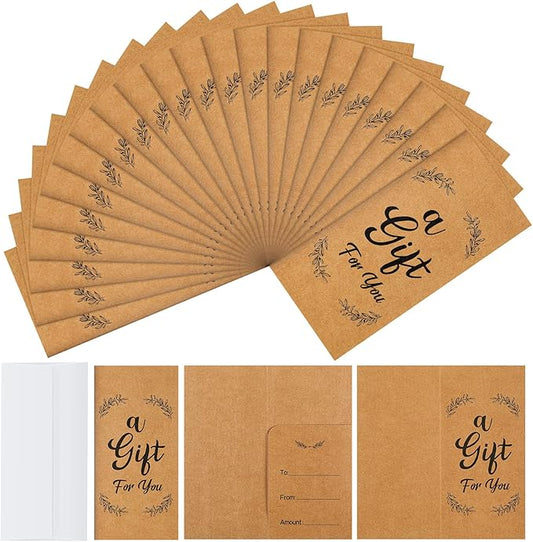 Sabary 200 Pcs Christmas Money Envelopes for Cash Gifts Set 100pcs 3.5 x 7.28 Inches a Gift for You Envelopes 100 White Envelope for Church Wedding Graduations Birthdays Certificate Currency Offering