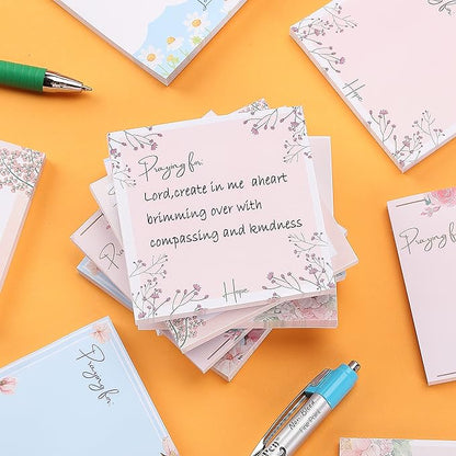 Mr. Pen- Floral Sticky Notes, 3'x3', 12 Pads, Aesthetic Colorful Sticky Notes in Bulk