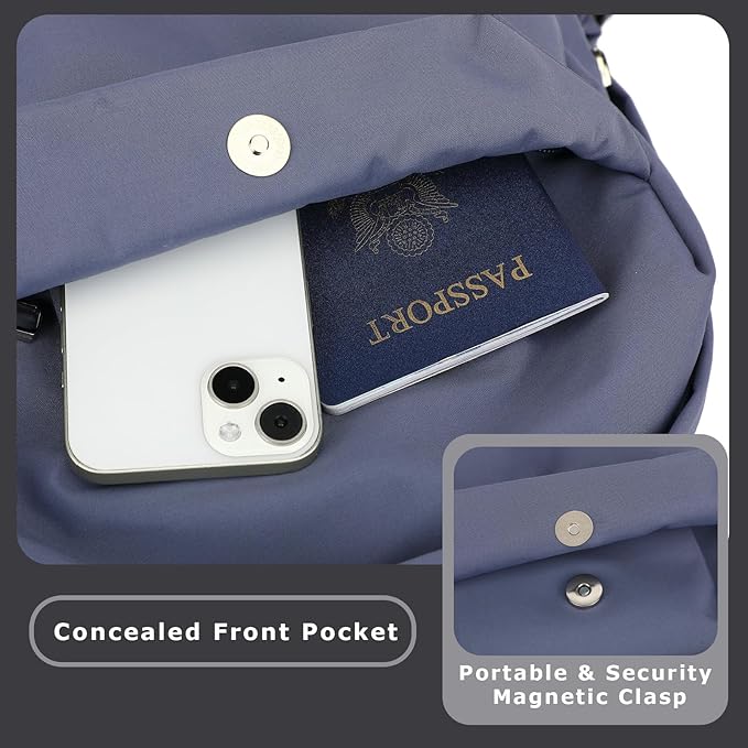 YGR Laptop Backpack for Women and Men, Waterproof Lightweight Travel Daily Rucksack Casual 15.6 inches Computer Bags for College, Blue