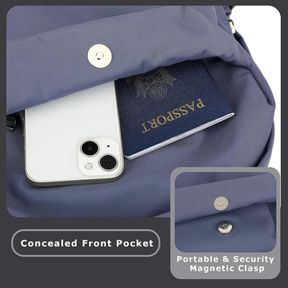 YGR Laptop Backpack for Women and Men, Waterproof Lightweight Travel Daily Rucksack Casual 15.6 inches Computer Bags for College, Blue