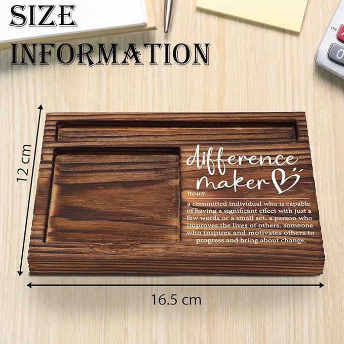 Difference Maker Gift, Difference Maker Appreciation Thank You Gift for Employee Coworker Teacher Mentor Coach Mentor Leader, Difference Maker Company Gift Desk Self-Stick Note Pad Holders TZP09