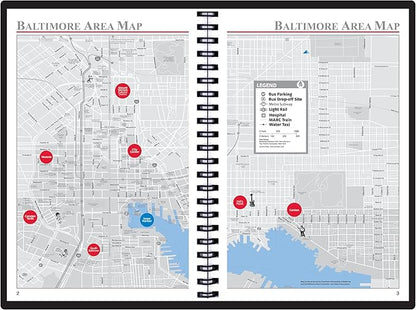 2025 Datebook & City Themed Planner – Resource Guide with Daily, Weekly & Monthly Views – 3-Year Reference Calendar - Multi-Purpose Travel Notebook Guide & Adventure Diary (Baltimore '25)