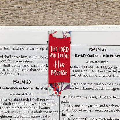 Christian Art Gifts Beloved Magnetic Scripture Bookmark Set for Men and Women: Trust Always - Inspirational Magnetic Pagemarkers Set of 6 for Bibles and Books, Leaf and Berry Themed, Size 2.3" x 0.75"