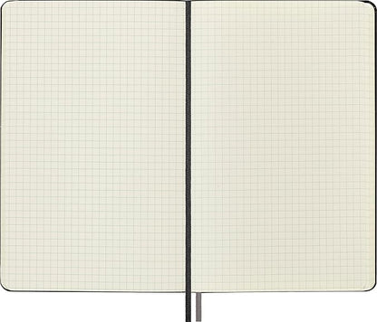 Moleskine Classic Expanded Notebook, Hard Cover, Large (5" x 8.25") Squared/Grid, Black, 400 Pages