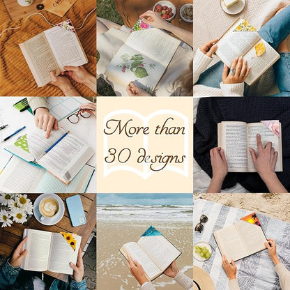 Personalized Leather Bookmarks, Fun & Cute Book Accessories for Reading Lovers, Unbreakable Page Markers for Women Men Girls Boys Student Teacher Kids Retirement Birthday Gifts (Golden Sunflower)