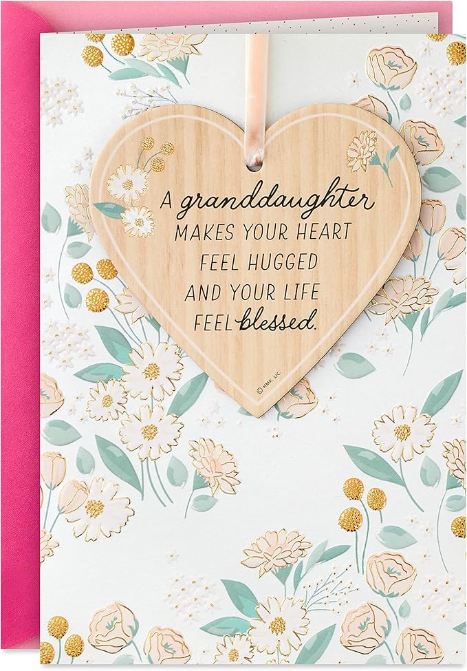 Hallmark Birthday Card for Granddaughter (Removable Heart Ornament)