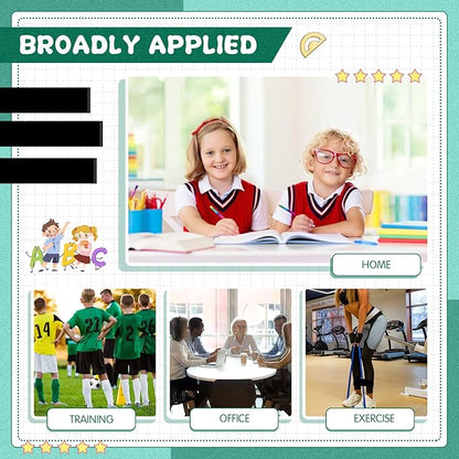 Berlune 24 Pcs Classroom Chair Bands Fidget Chairs and Desks Bands ADHD Autism Tools Bounce Flexible Seating for Classroom(Black, 1 mm)