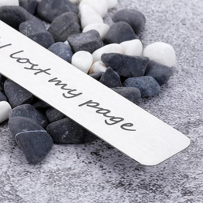 Funny Bookmark Book Lover Gift for Women Men Friend Metal Book Markers Reading Gift for Book Club Bookworm Bookish Reader Fathers Day Birthday Christmas Gifts Teen Boy Girl Graduation Gift for Her Him