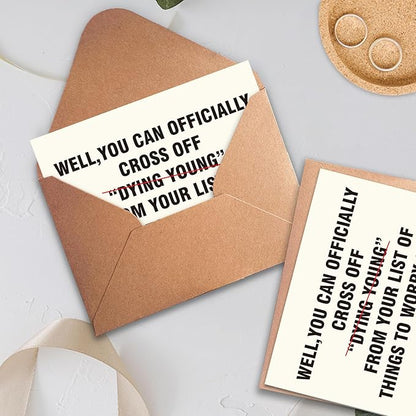 Funny Birthday Cards for Men, Women, Brother, Sister, Dad, Mom, Husband, Friend, and Anyone | Humorous Gifts | Unique Birthday Decoration