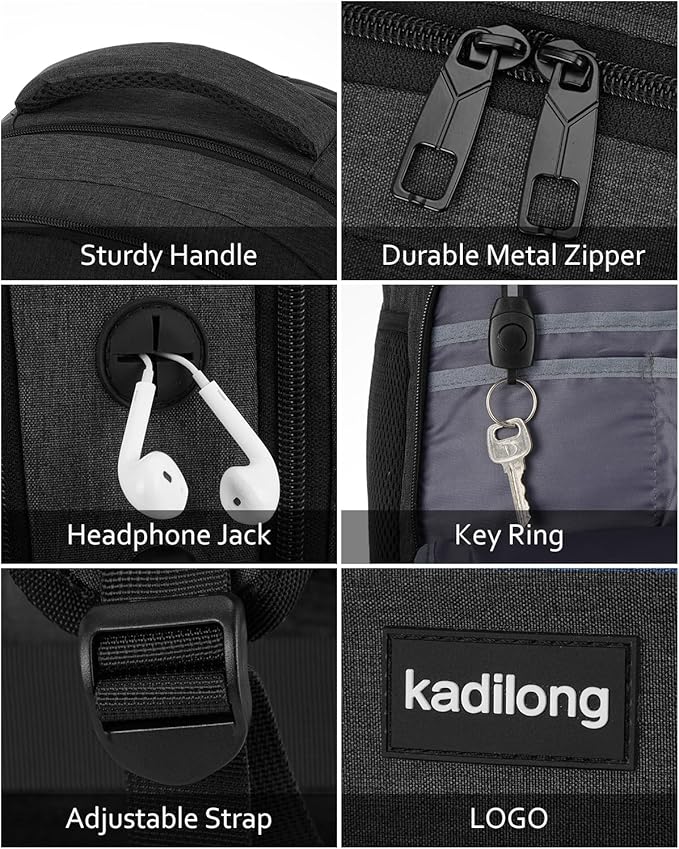 Laptop Backpack Men Book Bag for Women,School Backpacks for Teen Boys with USB Charger,Back Pack Anti Theft with 15.6 Inch Laptop Compartment for Business College High School,Black