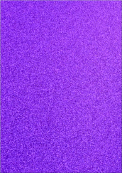 Baisunt 20 Sheets Purple Glitter Cardstock Paper for DIY Art Project, Scrapbook, Birthday Wedding Party Decoration 250GSM(8x12 In, Non Adhesive)