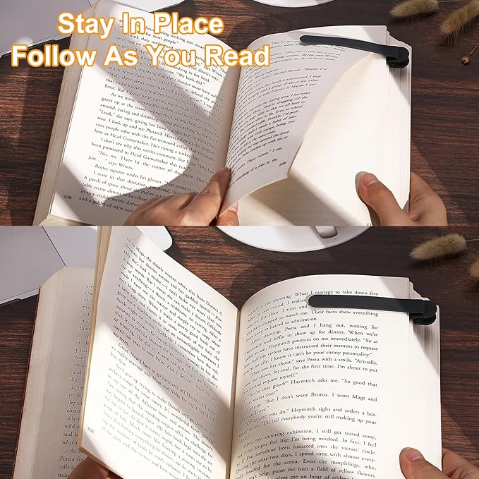 9Pcs Automatic Bookmark, Silicone Smart Book Marks for Reading Women, Men, Kids,Cute Unique Book Markers Bookmark Clip Reading Accessories Gifts for Book Lovers