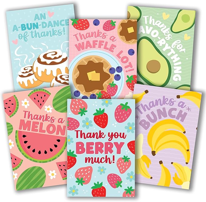 54 Colorful Funny Thank You Cards With Envelopes Bulk - Thank You Notes With Envelopes Set, Thank You Card Kids, Teacher Thank You Teacher Cards, Kids Thank You Card For Teachers Appreciation