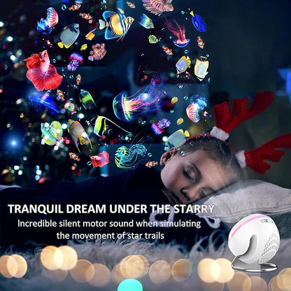 Star Projector,Galaxy Projector for Bedroom,HD Image Large Projection Area LED Lights with 4K Replaceable 13 Galaxy Discs,Timer,Meteor & Lighting Effects,Sky Light for Kids Adults Party Home Decor