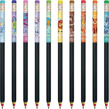 Scentco Mythical Smencils (2 Pack) - Limited Edition - Gourmet Scented Pencils (Graphite HB #2) with Black Finish and Multi-layered Paper Construction, 10 Count - Gifts for Kids, Classroom Rewards