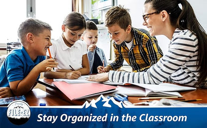 FILE-EZ Two-Pocket Folders, Pink Color, 125-Pack, Durable Textured Paper with Matte Finish, Letter Sheet Size (EZ-32490)