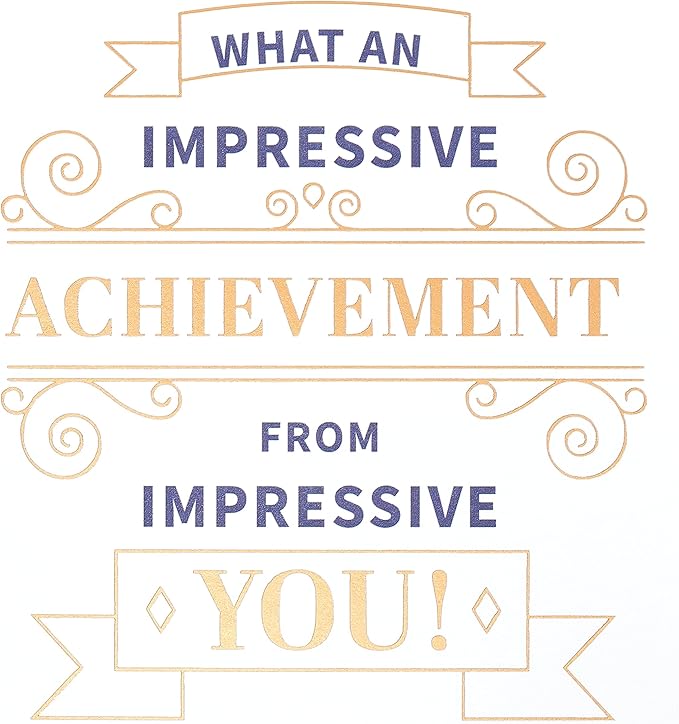 American Greetings Master's Degree Graduation Card (Impressive Achievement)