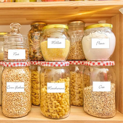 52 Pack Index Card Pockets with Top Open, 3.5 x 2 Inch Adhesive Label Pockets Clear Plastic Index Card Holder for Organizing, Storage Bins, Library Cards, Notes