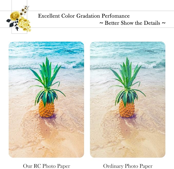 A-SUB Premium Photo Paper Luster 13x19 Inch 66lb for Inkjet Printers 50 Sheets, Single Sided