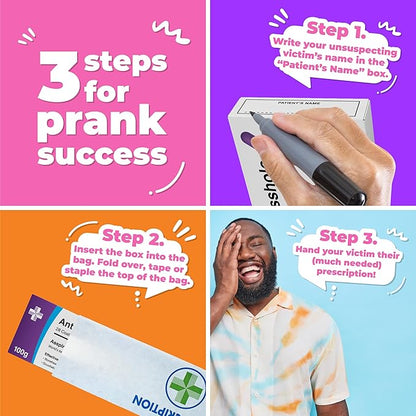 Joke Pill Box Candy for Your Boss or Mother in Law - Funny Christmas Gag Gift for Men, Women, Boyfriend, Girlfriend, Husband, Wife - Hilarious Rude Prank - Unique Inappropriate Gift