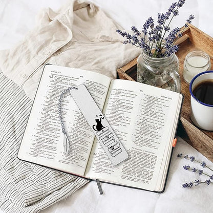 Paw Cat Footprints Cat Book Markers Bookmark,Cat Book Markers for Women Funny Bookmarks for Students Teachers School Home Office Supplies,Cat Lover Girl Friends Sister Female Gifts JCH9