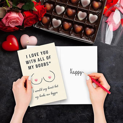 Valentines Day Gifts for Him, Funny Valentines Day Card for Husband Boyfriend, Naughty Valentine's Day Card Gifts for Fiance, Happy Anniversary Card Gifts for Men