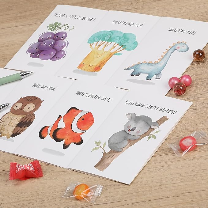 Mr. Pen- Funny Notecards with Envelopes, 24 Set, Funny Cards for Kids, Funny Geeting Cards for Kids, Blank Cards for Kids, Kids Cards, Fun Puns Blank Note Cards