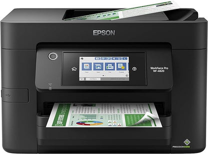 Epson® Workforce® Pro WF-4820 Wireless Color Inkjet All-in-One Printer, Black, Large & T252 DURABrite Ultra Ink High Capacity Black & Standard Color Cartridge Combo Pack (T252XL-BCS)