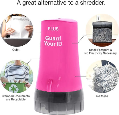 Guard Your ID Advanced Security Roller 2.0 Identity Theft Prevention Stamping Pink