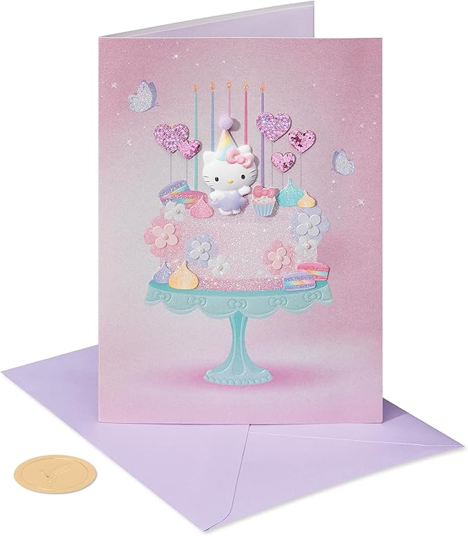Papyrus Hello Kitty Birthday Card (Sweet & Wonderful)