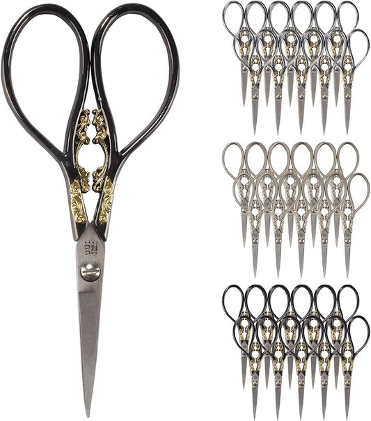 JubileeYarn Scrollwork Embroidery Craft Scissors - Assortment - 30 Scissors
