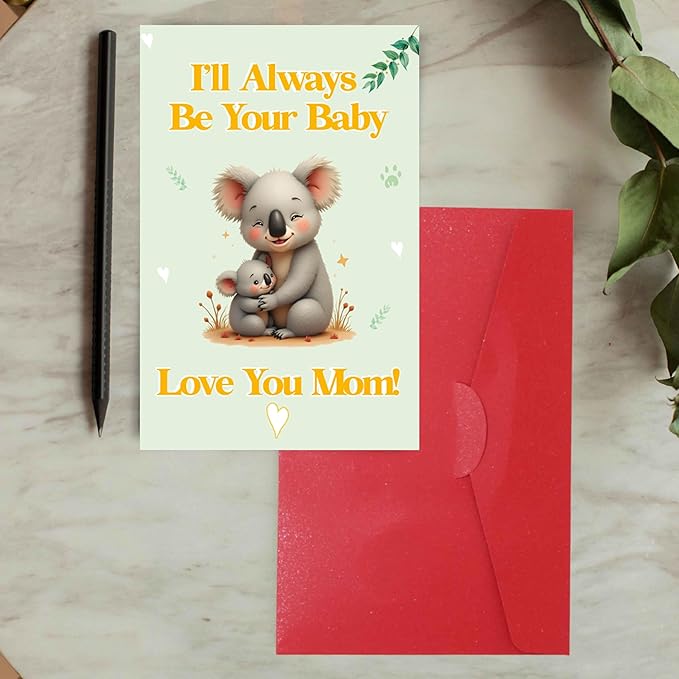 Cheerin Mother's Day Card for Mom - Heartfelt Mother's Day Greeting Card with Envelope - Perfect for Mother, Stepmom or Grandma from Daughter or Son