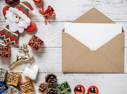 Iconikal Kraft Mini Special Occasion Envelopes, 4 x 2.75 inches, 100-Count