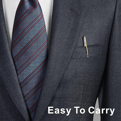 Cambond Black Pens Ballpoint Pens - Fancy Pens Comfortable Writing Gift Mini Conical Sliver Pen Slim Retractable Smooth Writing Bulk 1.0mm Medium Poin, 10 Pack (Silver)