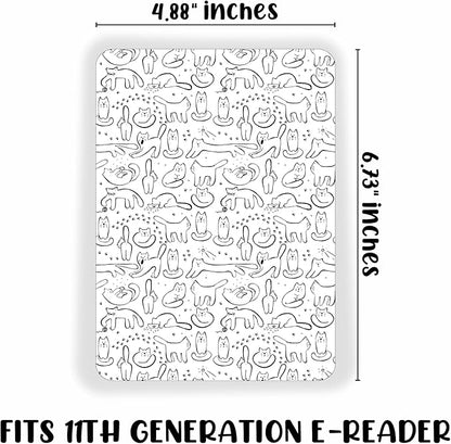 E-reader Cardstock Paper Inserts for Clear Case | 12 pk 4.88 x 6.73” inches Paper White 11th Generation 6.8" Screen Compatible Put Behind Case Colorful Floral Designs Change Out (1856 Design Mix 2)
