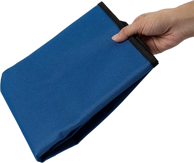 Restaurantware-Janitor CART Bag ONLY: Clean Tek Professional 16.93 x 10.63 x 29.53 Inch Janitorial Cart Bag, 1 Heavy-Duty Bag - Janitor Cart Sold Separately, Durable, Blue Plastic Replacement Bag