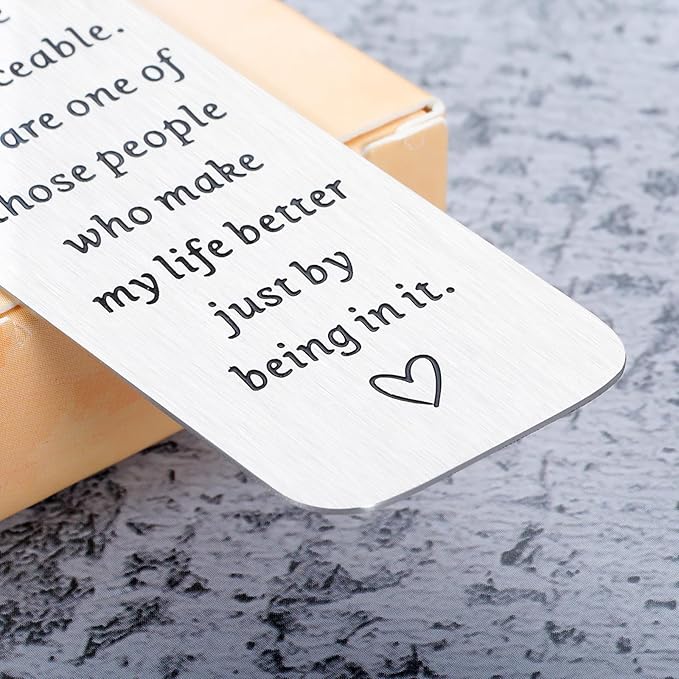 Best Friend Gifts for Women Bookmark Gifts for Friendship Christamas Stocking Stuffers for Friends Valentine's Day Gifts Galentine’s Day for Best Friend Female Birthday Graduation Gifts for Women