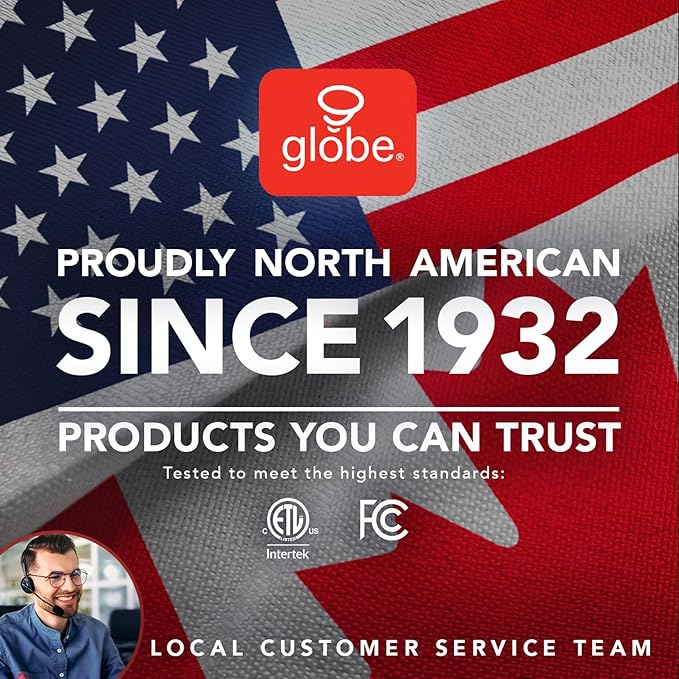 Globe Electric 12641 Architect 32" Swing-Arm Clamp-On Lamp, Black Architect, Finish, LED Bulb Included