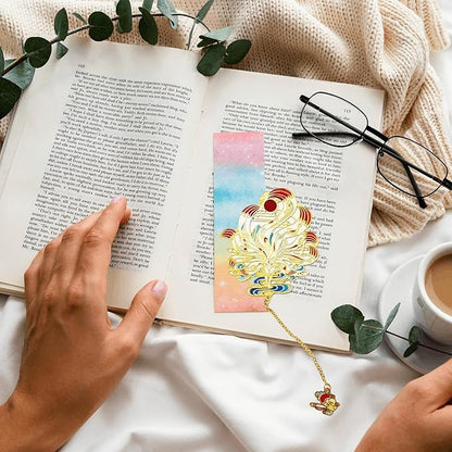 Nine-Tailed Fox Metal Bookmarks for Women Book Lovers Students Birthday Graduation Gifts Cute Metal Bookmark Book Marks with Gift Box Markers Accessories for Reading