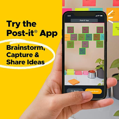 Post-it Super Sticky Notes Value Pack, 24 Pads, Convenient School Bus Carry and Storage Case, 2X The Sticking Power, 3x3 in, Bright Colors (Orange, Pink, Blue, Green, Yellow), Recyclable (654-24SSBUS)