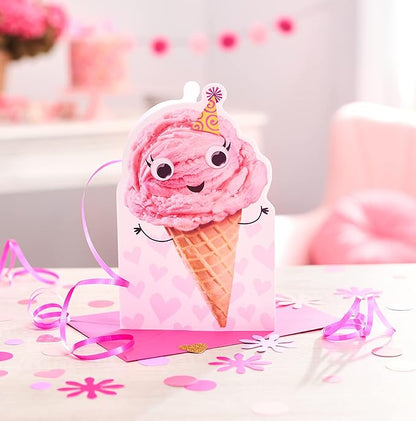American Greetings Birthday Card for Niece (Smiling Ice Cream Cone)
