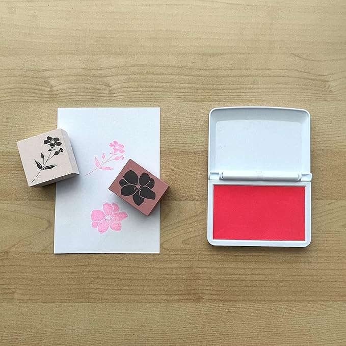 COLOP Make Series, Ink Stamp Pads, with Non-Toxic Premium Ink, Water-Based Acid-Free (Shiny Pink, Make 1-1-15/16" x 3-1/2")